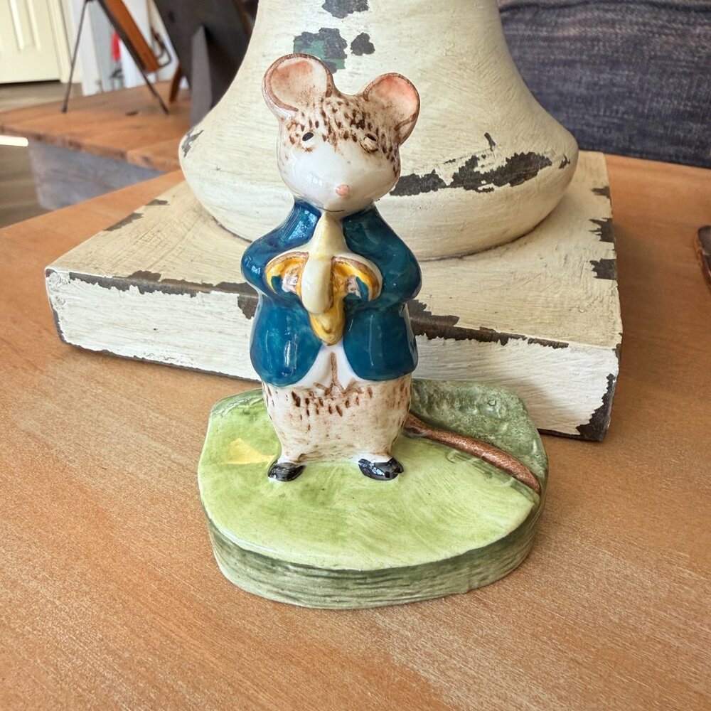 Vintage Beswick Kitty Mac Bride "A Snack" Mouse with Banana - Picture 4 of 13